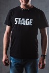 Koszulka czarna  z nadrukiem "Stage be on" męska